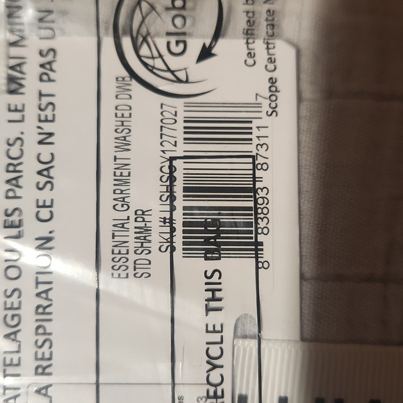 Calvin Klein Essential Garment Washed Standard Shams(2) - Picture 4 of 5